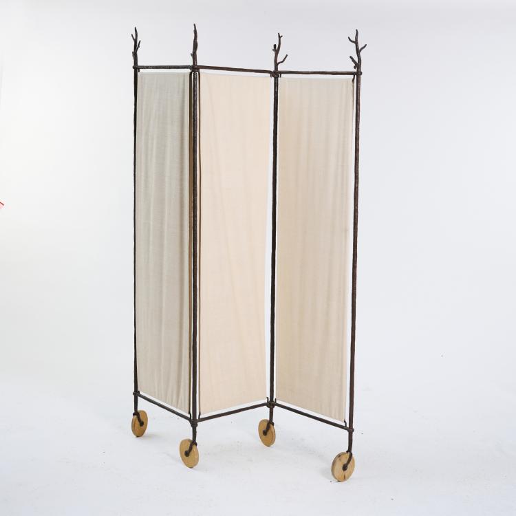 Hauptbild zu Objekt, folding screen, 1990s, Stefan Herzog, Werkstatt Herzog, Stefan, M&uuml;nchen, 176B 344