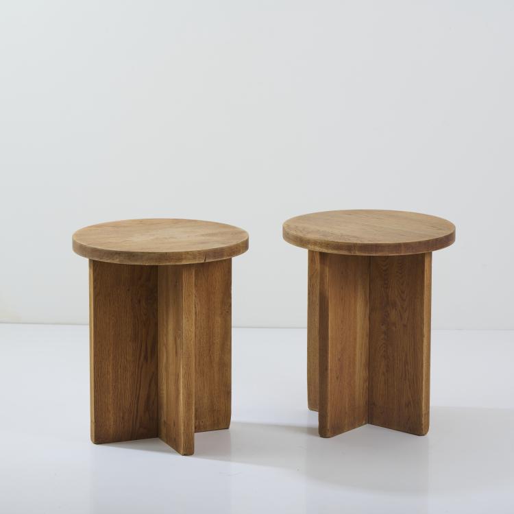 Bild 1 zu Objekt, Two side tables, 1930s (design), Axel Einar Hjorth (in the style of), Schweden (zugeschrieben), 175B 122
