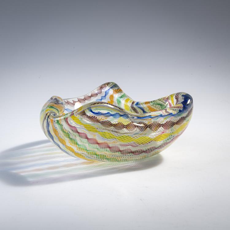Hauptbild zu Objekt, 'Canne trasversale' bowl, c. 1955, Seguso, Archimede, Murano, 175C 628