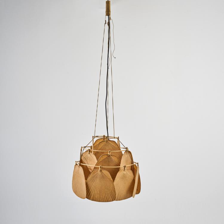 Bild 1 zu Objekt, Deckenleuchte 'Ju-Ku' aus der 'Uchiwa' Serie, 1973 (Entwurf), Ingo Maurer, Maurer, Ingo, Design M, M&uuml;nchen, 175B 263