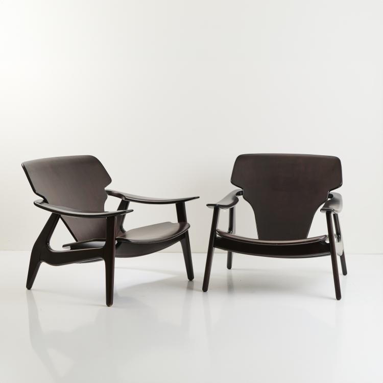 Bild 1 zu Objekt, Two 'DIZ' armchairs, 2002 (design), Sergio Rodrigues, LinBrasil, Brasilien; ClassiCon, M&uuml;nchen (Vertrieb &uuml;ber), 175B 408