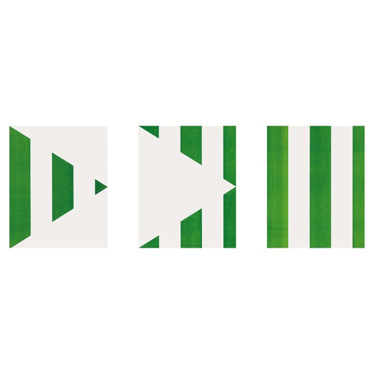 Hauptbild zu Objekt, '1 + 2 = 3 (Triptych)' from Sequences, 1998, Daniel Buren, 176A 2