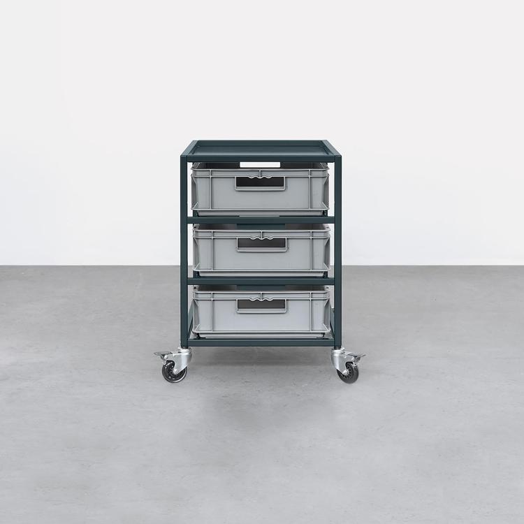 Hauptbild zu Objekt, 'Tool Cart Low' roll container from a small series, 2011, J&ouml;rg Schellmann, Schellmann Furniture, M&uuml;nchen, 176A 21
