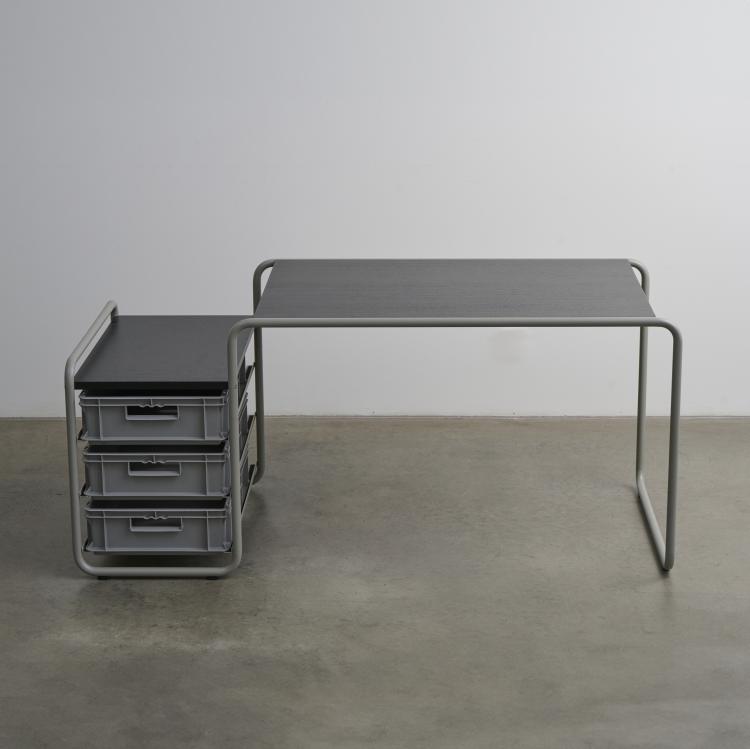 Bild 6 zu Objekt, 'Hommage &agrave; Marcel Breuer' prototype table with prototype chair, 2018, J&ouml;rg Schellmann, Thonet, Frankenberg, 176A 38