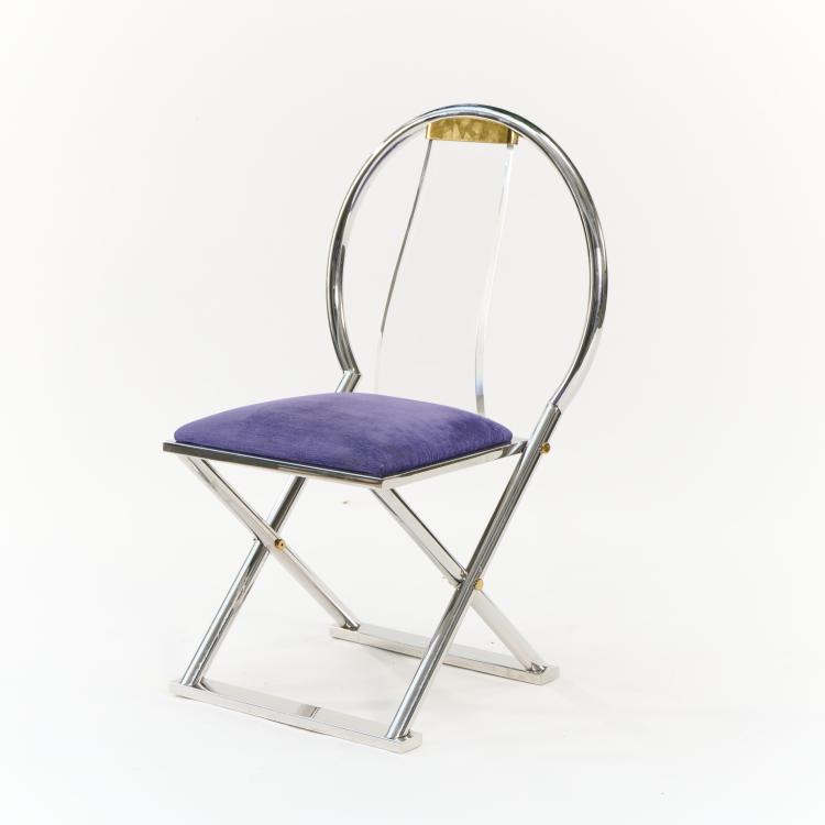 Bild 2 zu Objekt, Four 'Curved-Back side chairs', 1980s (design), Karl Springer, Springer Ltd., New York, 175B 375