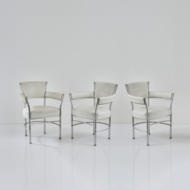 Hauptbild zu Objekt, Three 'Mod. 1052' armchairs, c. 1930 (design), Warren McArthur, ClassiCon, M&uuml;nchen, 175B 115
