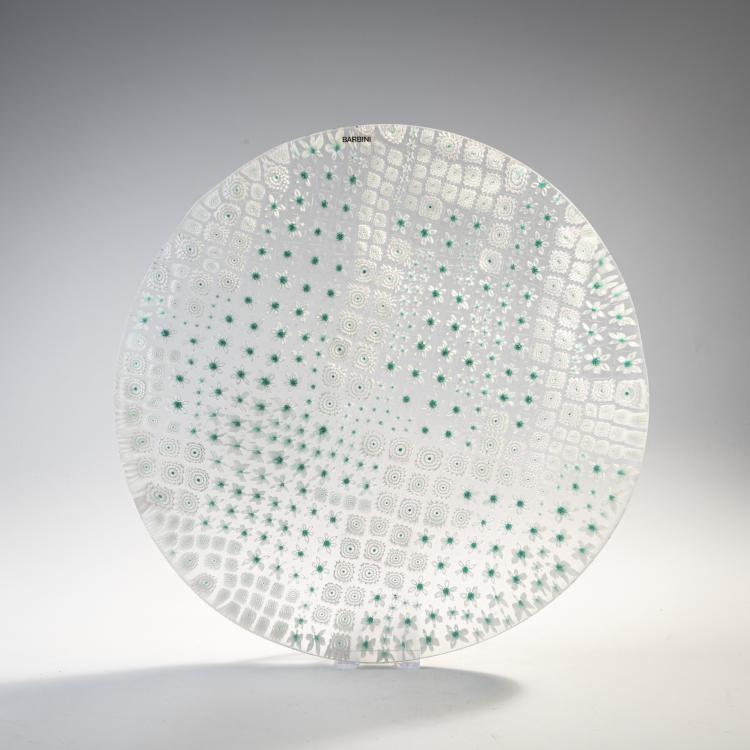 Hauptbild zu Objekt, 'Primavera' plate, c. 1968, Alfredo Barbini,Flavio Barbini, Barbini, Alfredo, Murano, 175C 634