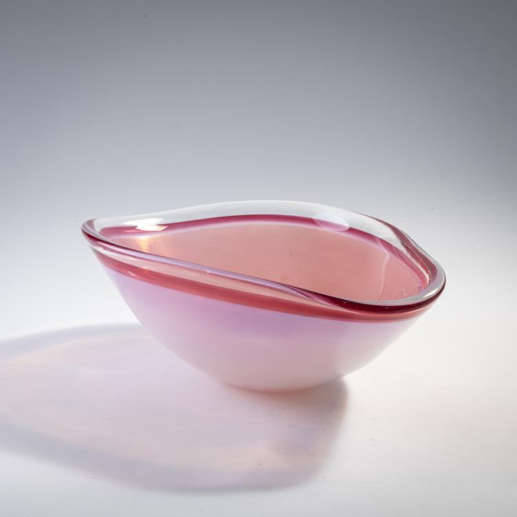 Hauptbild zu Objekt, Schale 'Rosa opala, bordo cristallo', 1956, Flavio Poli, Seguso Vetri d'Arte, 175C 591
