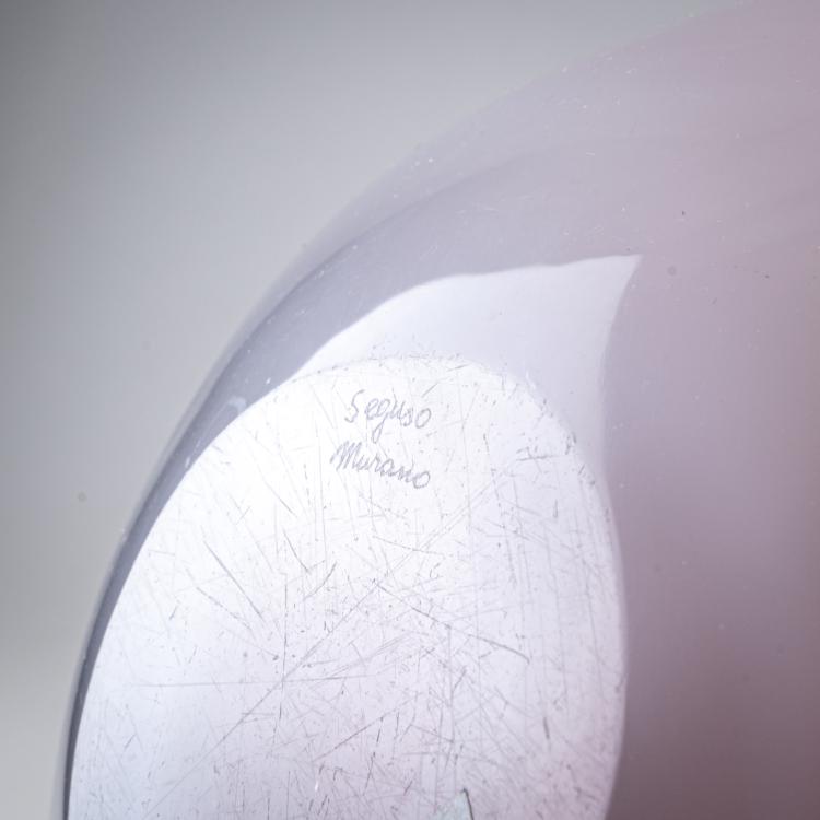 Bild 2 zu Objekt, Schale 'Rosa opala, bordo cristallo', 1956, Flavio Poli, Seguso Vetri d'Arte, 175C 591