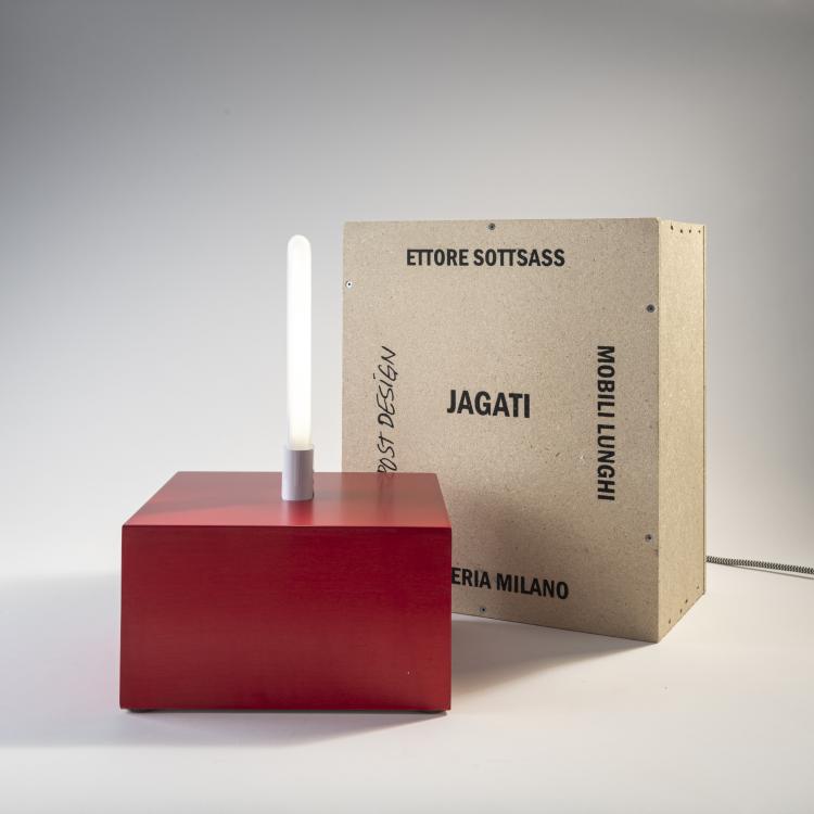 Hauptbild zu Objekt, 'Jagati' table/ wall lamp from the series 'Mobili Lunghi', 1999/2000 (design), Ettore Sottsass, Post Design, Mailand, 175B 406