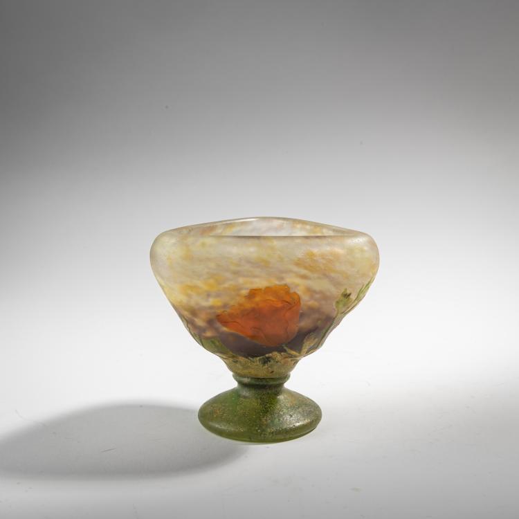 Hauptbild zu Objekt, Pokalvase 'Eschscholzia', um 1900, Daum Fr&egrave;res, Nancy, 176C 369