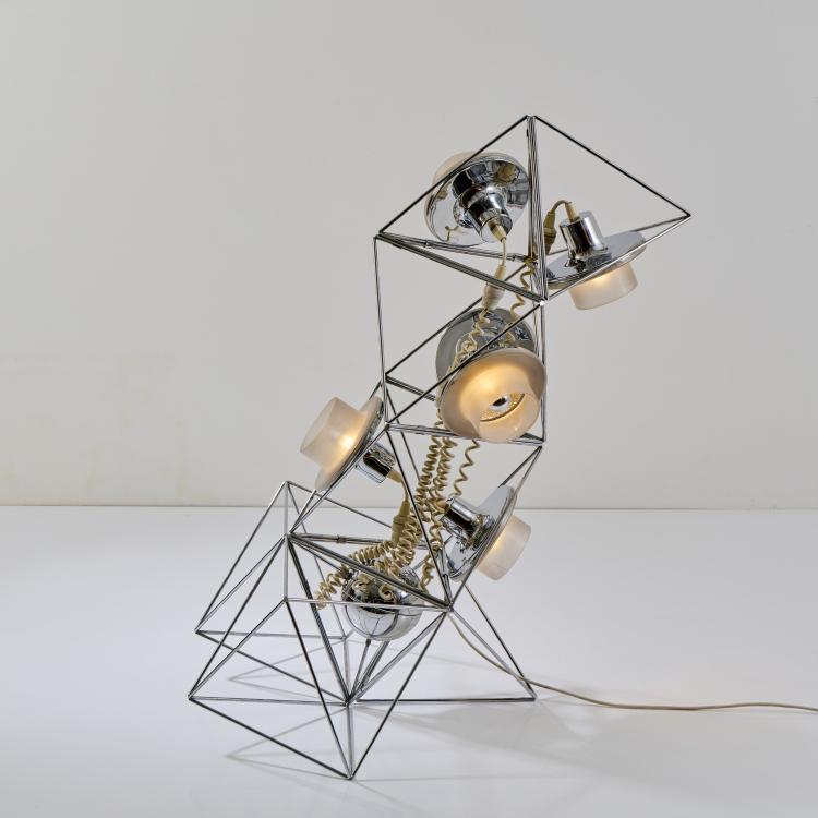 Bild 4 zu Objekt, 'Poliedra' floor lamp, 1969 (design), Felice Ragazzo, DH Guzzini, Mailand, 175B 305