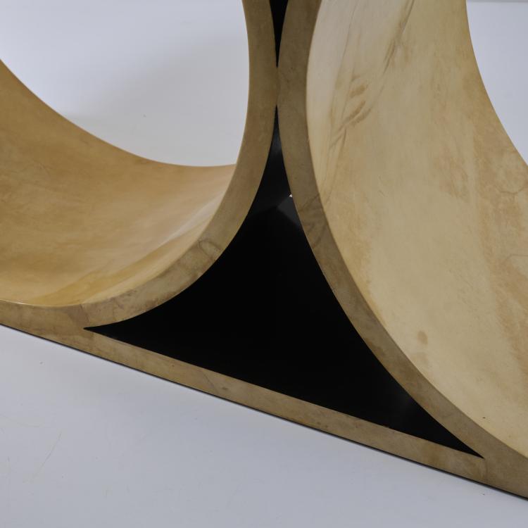 Bild 3 zu Objekt, 'JMF Double C Console' console table, 1980s (design), Karl Springer, Springer Ltd., New York, 175B 360