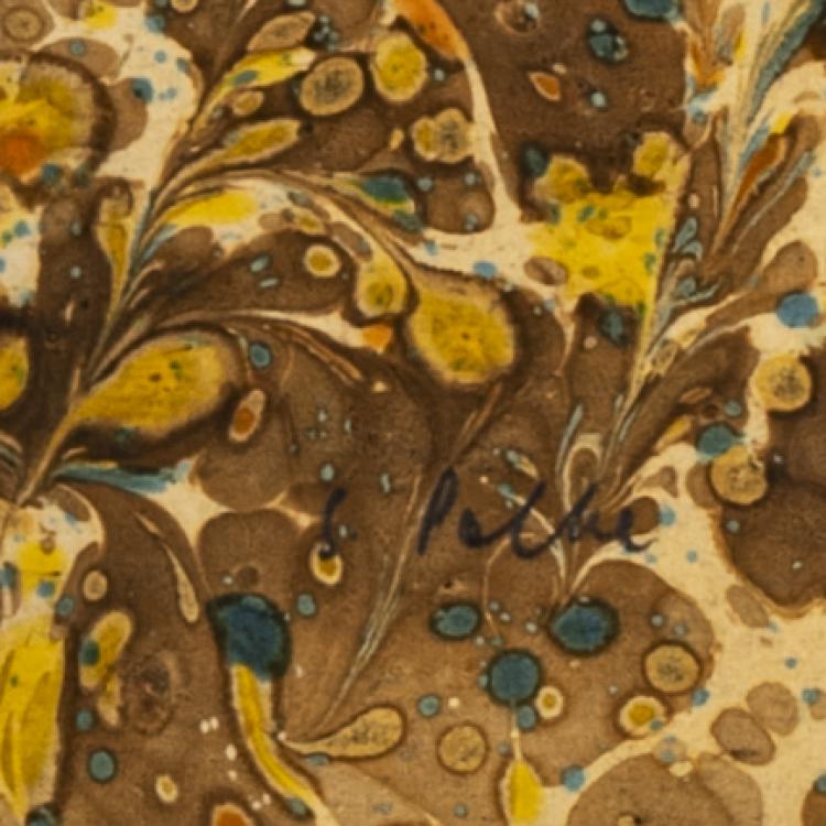 Bild 1 zu Objekt, 'Obelisk (Hieroglyphen)', 'H&auml;nde (Die Vermittlung zwischen dem Oberen und dem Unteren)' und 'H&auml;userfront (Wer hier nichts erkennen kann, muss selber pendeln)', 1973, Sigmar Polke, Griffelkunst-Vereinigung Hamburg e.V. (Publ.), 177C 757