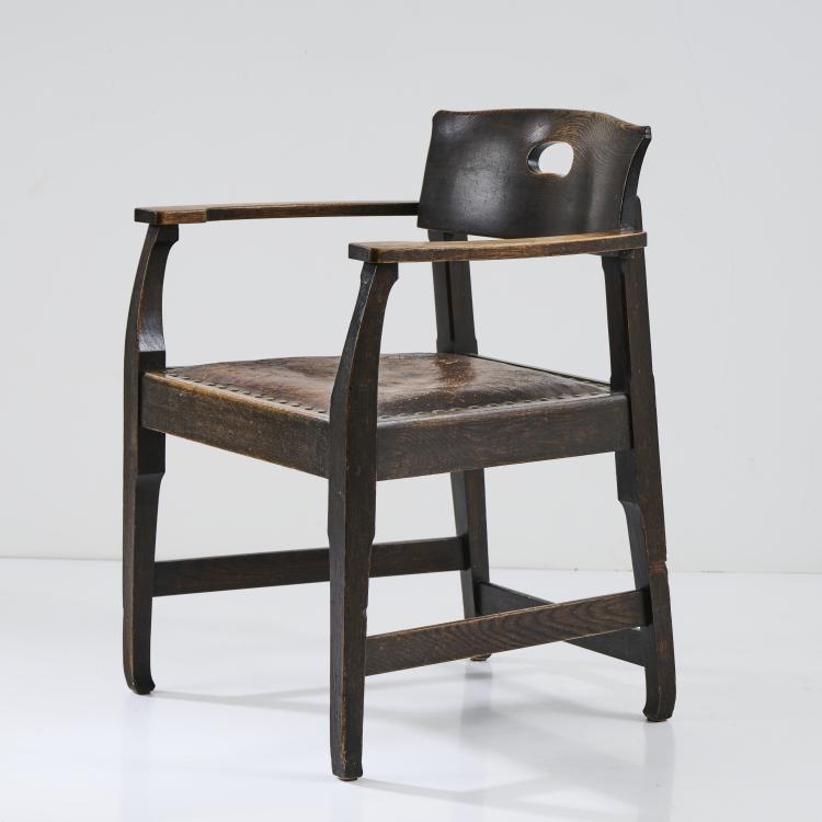 Hauptbild zu Objekt, Armchair, 1902, Richard Riemerschmid, Dresdener Werkst&auml;tten, Hellerau, 176C 678