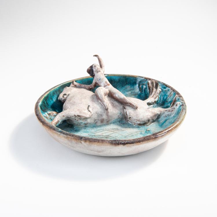 Hauptbild zu Objekt, Zierteller 'Artistin', 1921, Max Laeuger, Laeuger, Max, Karlsruhe, 178A 373