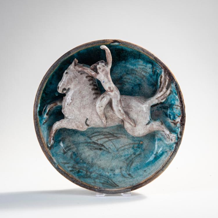 Bild 1 zu Objekt, Zierteller 'Artistin', 1921, Max Laeuger, Laeuger, Max, Karlsruhe, 178A 373