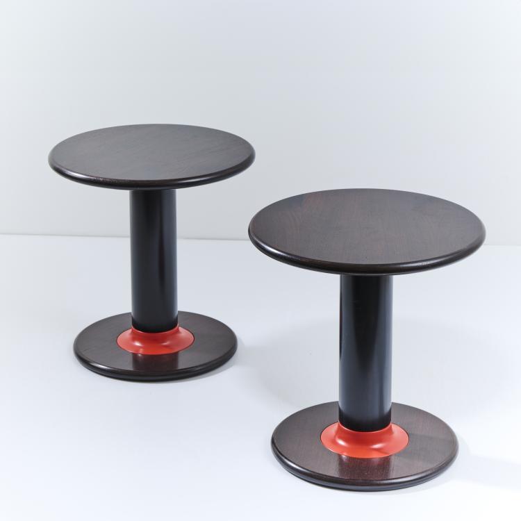 Bild 2 zu Objekt, Two 'Rocchettone T 44' side tables, 1966-67 (design), Ettore Sottsass, Poltronova, Pistoia, 175B 293