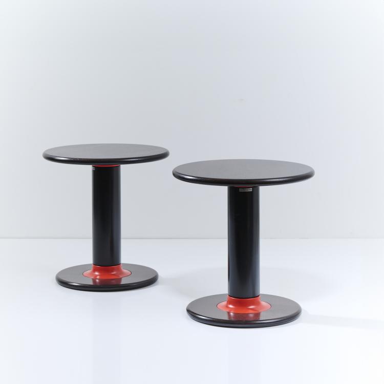 Bild 3 zu Objekt, Two 'Rocchettone T 44' side tables, 1966-67 (design), Ettore Sottsass, Poltronova, Pistoia, 175B 293