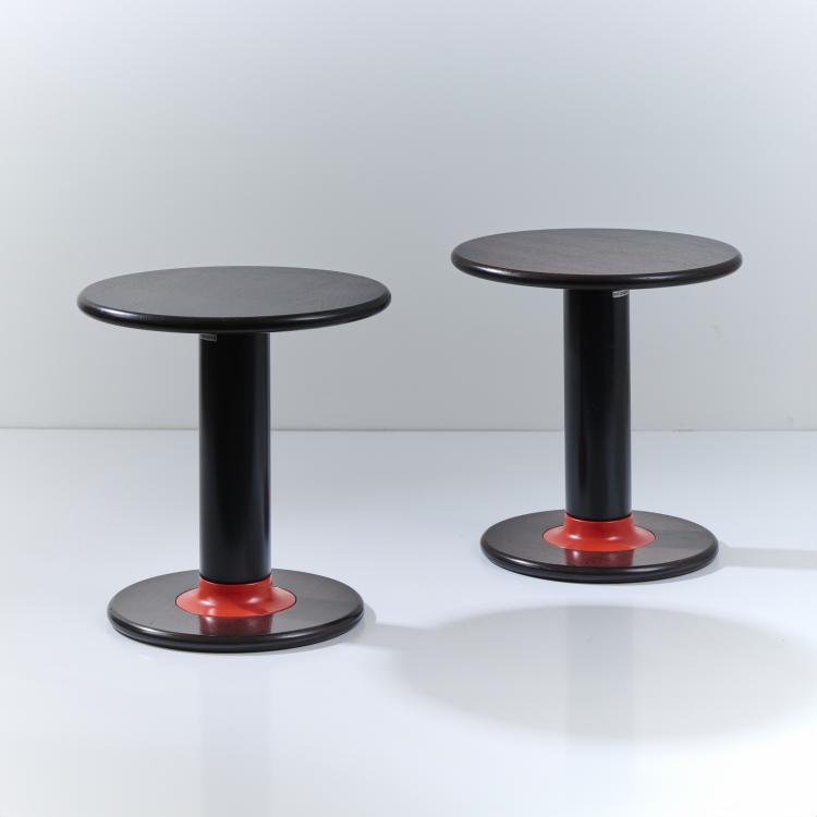 Bild 5 zu Objekt, Two 'Rocchettone T 44' side tables, 1966-67 (design), Ettore Sottsass, Poltronova, Pistoia, 175B 293