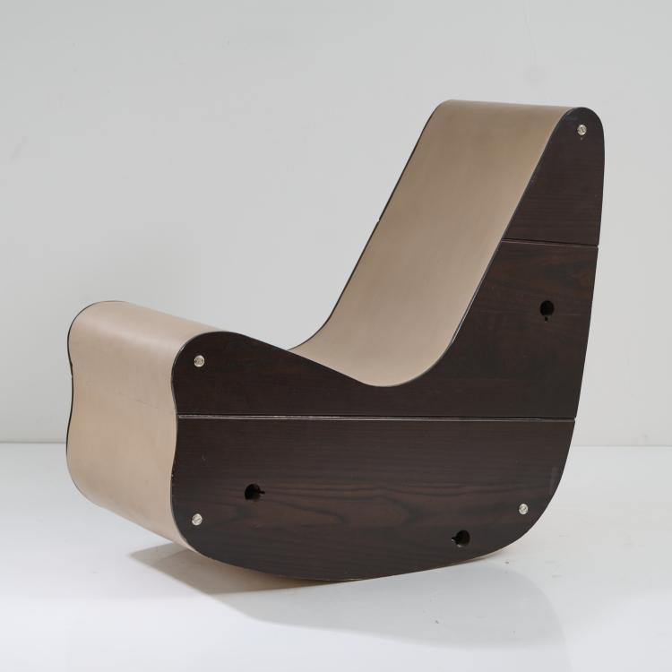 Hauptbild zu Objekt, 'Correalist Rocker' chair, 1942 (design), Friedrich Kiesler, Wittmann M&ouml;belwerkst&auml;tte, Etsdorf, 175B 126