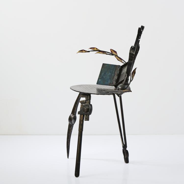 Bild 2 zu Objekt, 'Lyre' chair, 1986 (design), Mark Brazier-Jones, Brazier Jones, Mark, Buckland, Buntingford., 175B 382