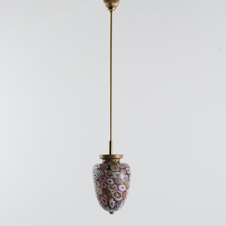 Hauptbild zu Objekt, Hanging light 'Millefiori', 1910s (design), Toso, Fratelli, Murano (zug./attr.), 177A 5