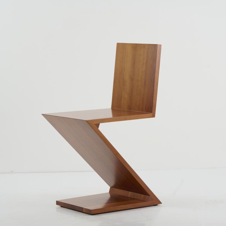 Hauptbild zu Objekt, Stuhl 'Zig Zag', 1932-34 (Entwurf), Gerrit Rietveld, Cassina, Mailand / Milan, 177A 33