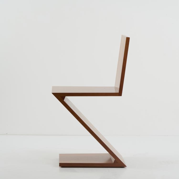 Bild 1 zu Objekt, Stuhl 'Zig Zag', 1932-34 (Entwurf), Gerrit Rietveld, Cassina, Mailand / Milan, 177A 33