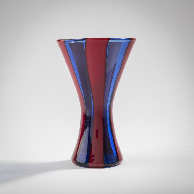 Bild 1 zu Objekt, 'A fasce verticale' vase, c. 1951, Fulvio Bianconi, Venini & C., Murano, 175C 545