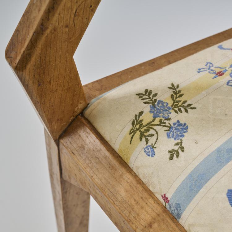 Bild 5 zu Objekt, Anthroposophischer Armlehnstuhl, 1930er Jahre, Felix Kayser (zugeschrieben), Schiller-M&ouml;bel, Stuttgart (zug./attr.), 176B 106