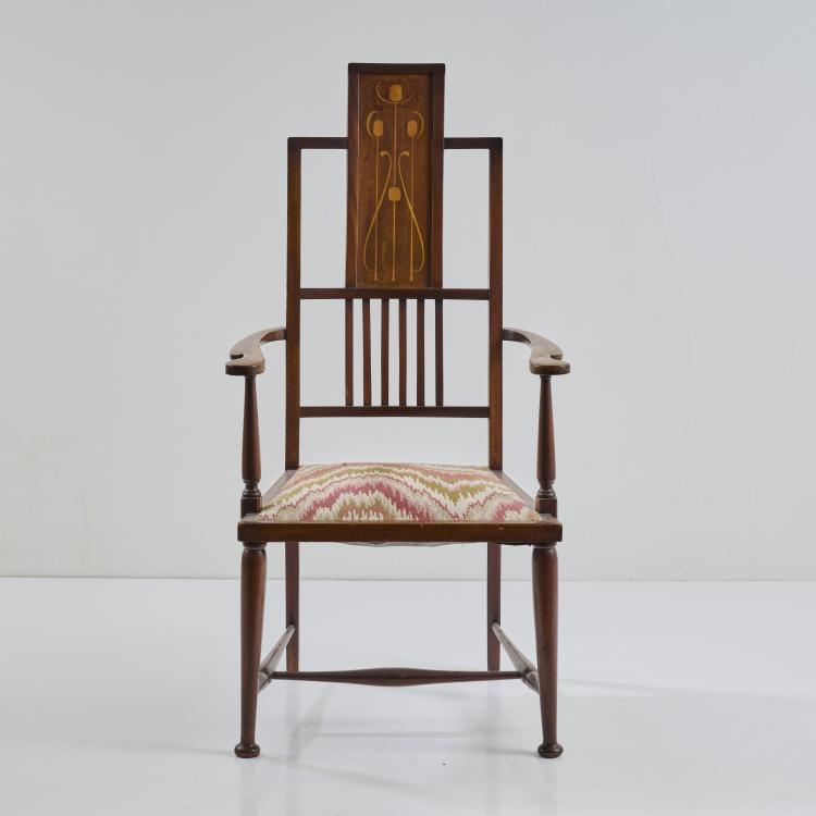 Hauptbild zu Objekt, Armchair, 1900-10, J. S. Henry Sons Ltd., London (zug./attr.); Liberty & Co., London (zug./attr.), 176C 774