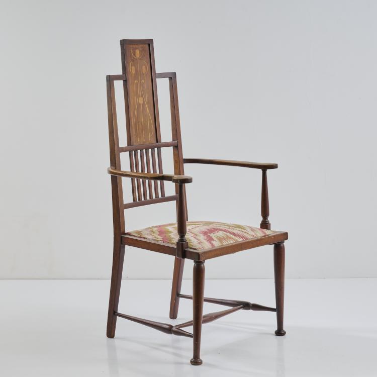 Bild 1 zu Objekt, Armchair, 1900-10, J. S. Henry Sons Ltd., London (zug./attr.); Liberty & Co., London (zug./attr.), 176C 774