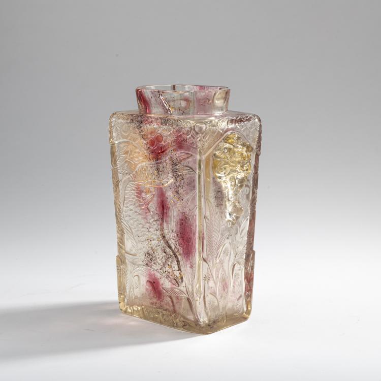 Bild 1 zu Objekt, Vase 'Plat &agrave; t&ecirc;te de chim&egrave;re', 1878-1880, Eug&egrave;ne Rousseau, Appert Fr&egrave;res, Clichy, 176C 450