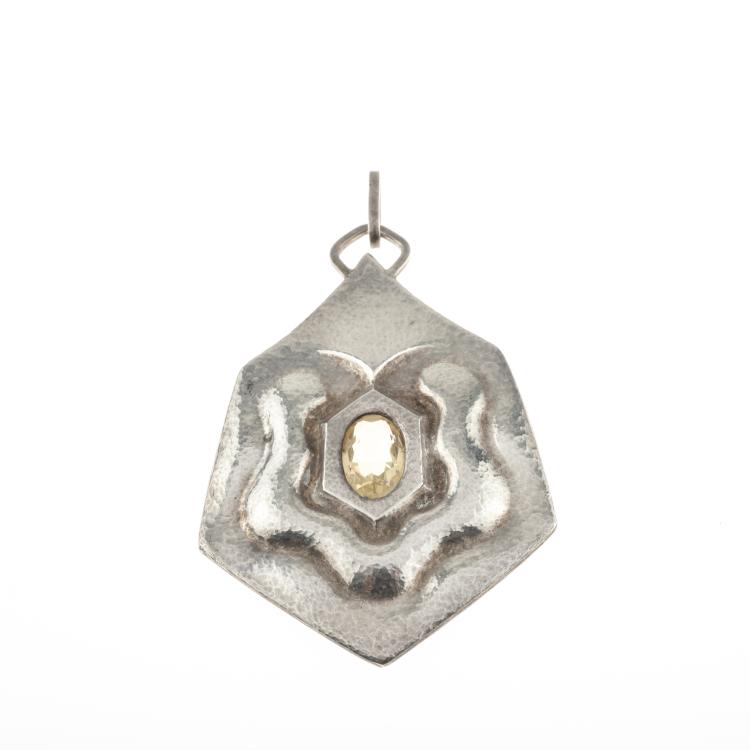 Bild 1 zu Objekt, Anthroposophical pendant with citrine, c. 1922, Rudolf Steiner,Bertha Meyer-Jacobs, Meyer-Jacobs, Bertha, 176B 99