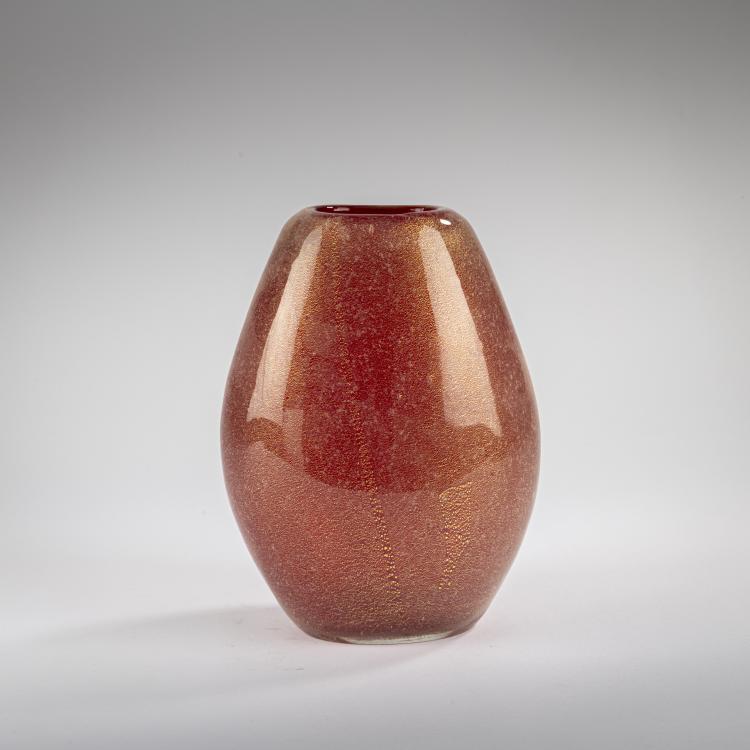 Hauptbild zu Objekt, Vase 'Pulegoso oro', 1940, Flavio Poli, Seguso Vetri d'Arte, Murano, 177B 522