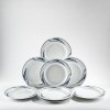 Eight dinner plates 'Whiplash', 1903/04