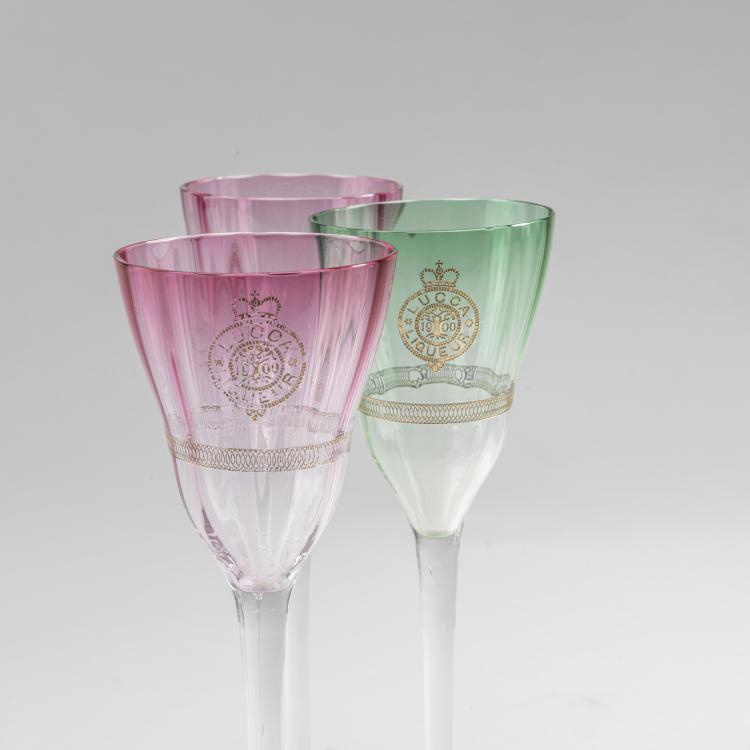 Bild 1 zu Objekt, Three liqueur glasses, c. 1900, Koloman Moser, Lobmeyr, J.&J., Wien; Bakalowits S&ouml;hne, Wien, 176C 554