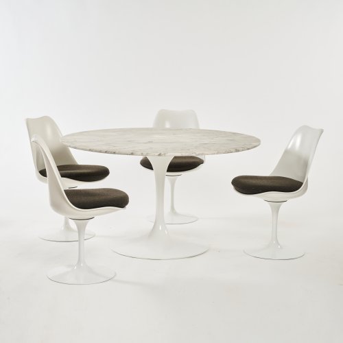 Acht Stühle und ein Tisch 'Tulip', 1956