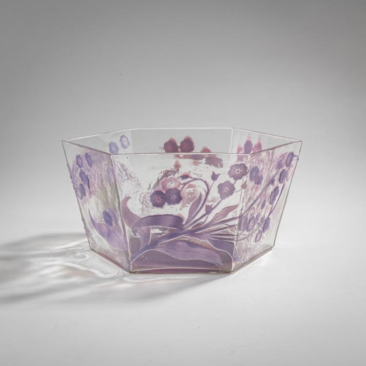 Hauptbild zu Objekt, 'Primev&egrave;re' bowl, 1900-04, Emile Gall&eacute;, Gall&eacute;, Nancy, 176C 408