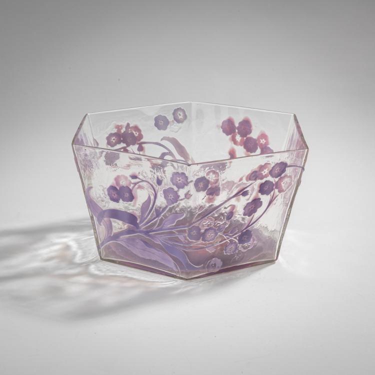 Bild 1 zu Objekt, 'Primev&egrave;re' bowl, 1900-04, Emile Gall&eacute;, Gall&eacute;, Nancy, 176C 408