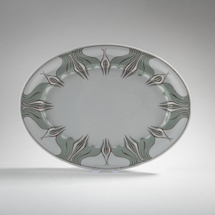 Hauptbild zu Objekt, Small serving plate 'Crocus', 1896, Konrad Hentschel, Meissen, KPM, 176C 635