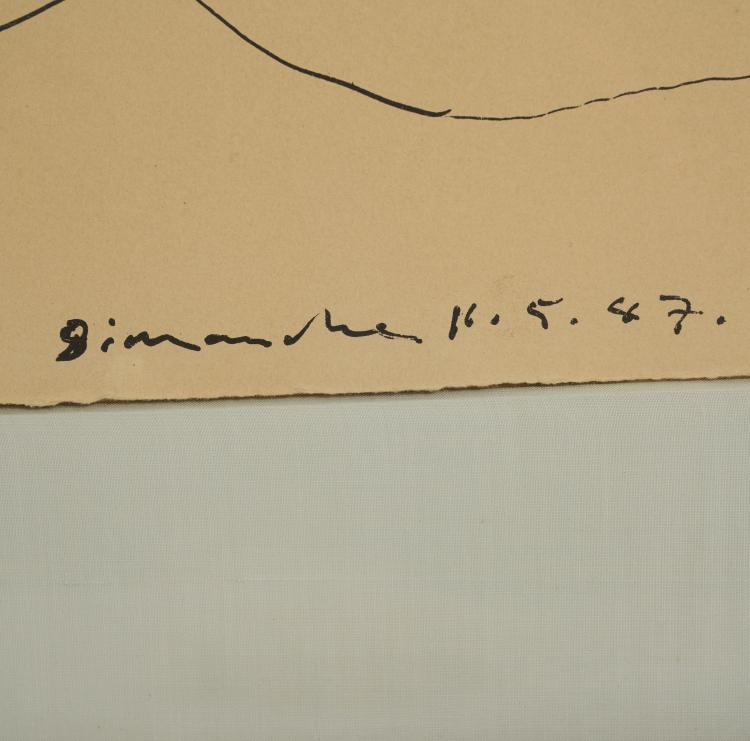 Bild 2 zu Objekt, 'Nu assis, de profil', 1947, Pablo Picasso, 177C 647