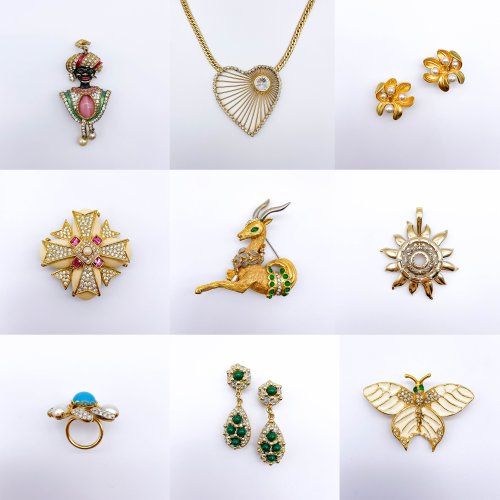Konvolut aus 103 Positionen Vintage Modeschmuck