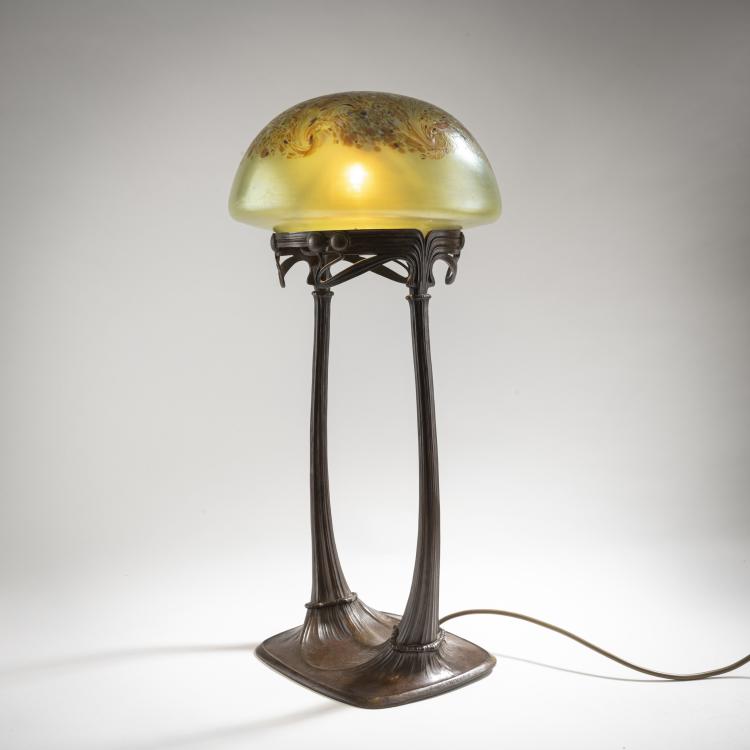 Bild 2 zu Objekt, 'Helioglas' table light, 1902, Gustav Gurschner, Wilhelm Kralik Sohn, Eleonorenhain, 176C 595