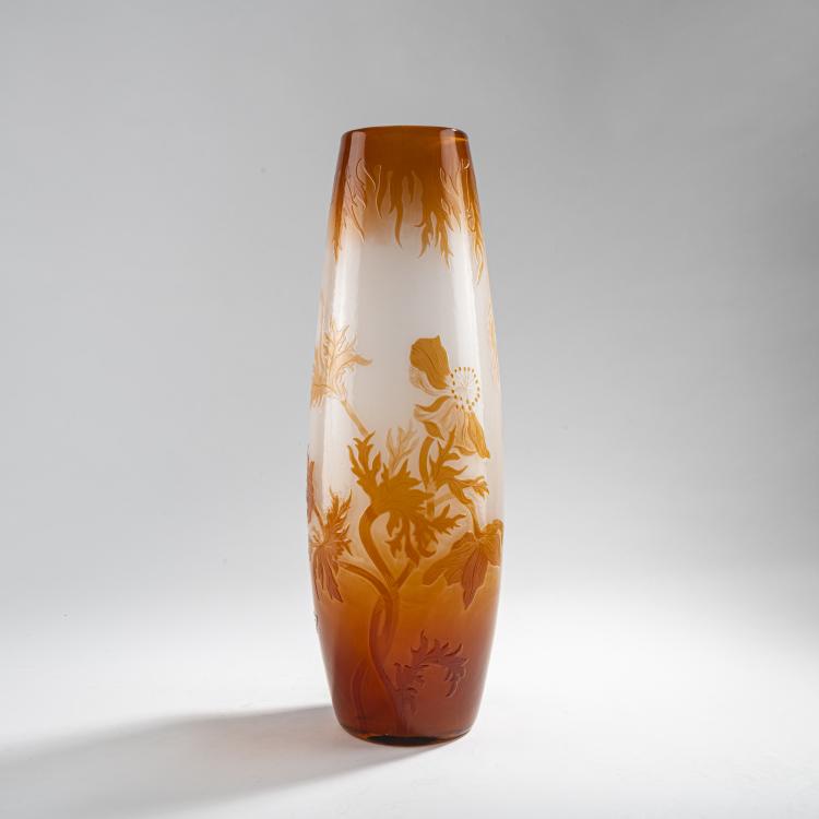 Hauptbild zu Objekt, Vase 'Pavots', um 1898, Emile Gall&eacute;, Gall&eacute;, Nancy, 176C 405