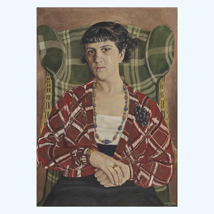 Hauptbild zu Objekt, 'Eugenie Perrot', 1934, Rudolf Schlichter, 176C 701