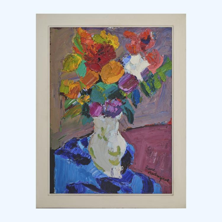 Hauptbild zu Objekt, 'Fleurs vase blanc', presumably 1960s, Pierre Ambrogiani, 176C 698