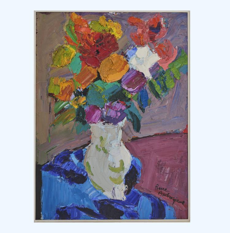 Bild 1 zu Objekt, 'Fleurs vase blanc', presumably 1960s, Pierre Ambrogiani, 176C 698