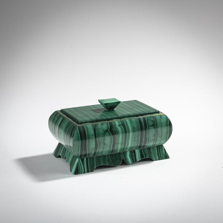 Hauptbild zu Objekt, Malachite box, c. 1900, Russland, 176C 767